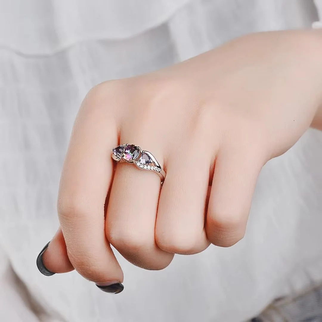June Alexandrite Birthstone Ring