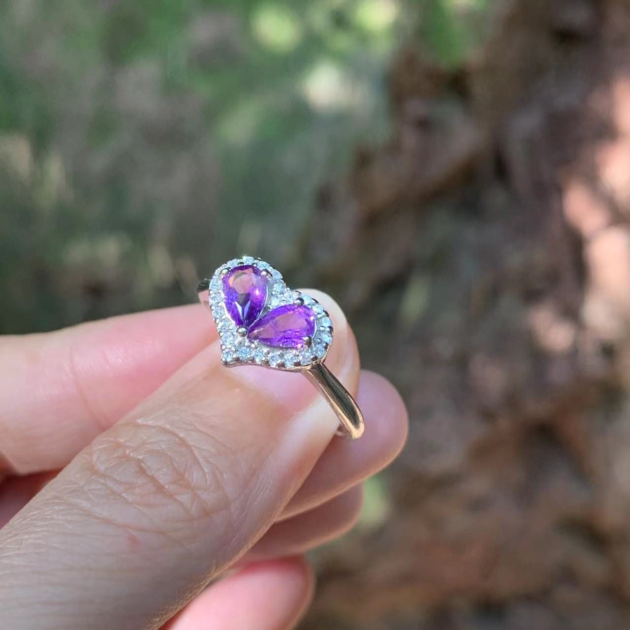 June alexandrite birthstone ring