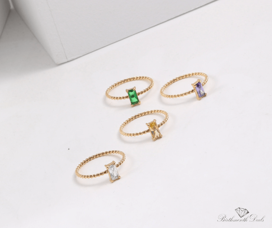 February Amethyst Birthstone Ring - Birthmonth Deals