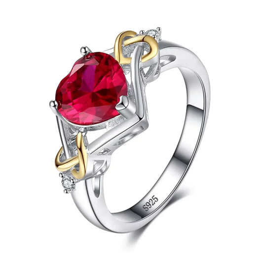 January Garnet Birthstone Ring