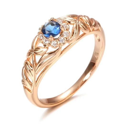 December Zircon Birthstone Ring