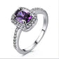 February Amethyst Birthstone Ring