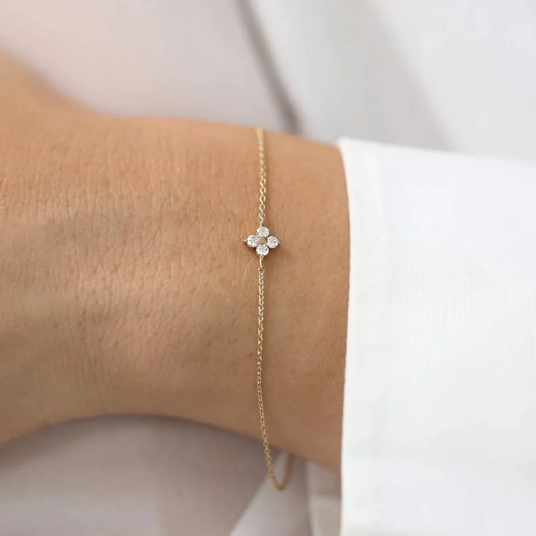 April Diamond Birthstone Bracelet