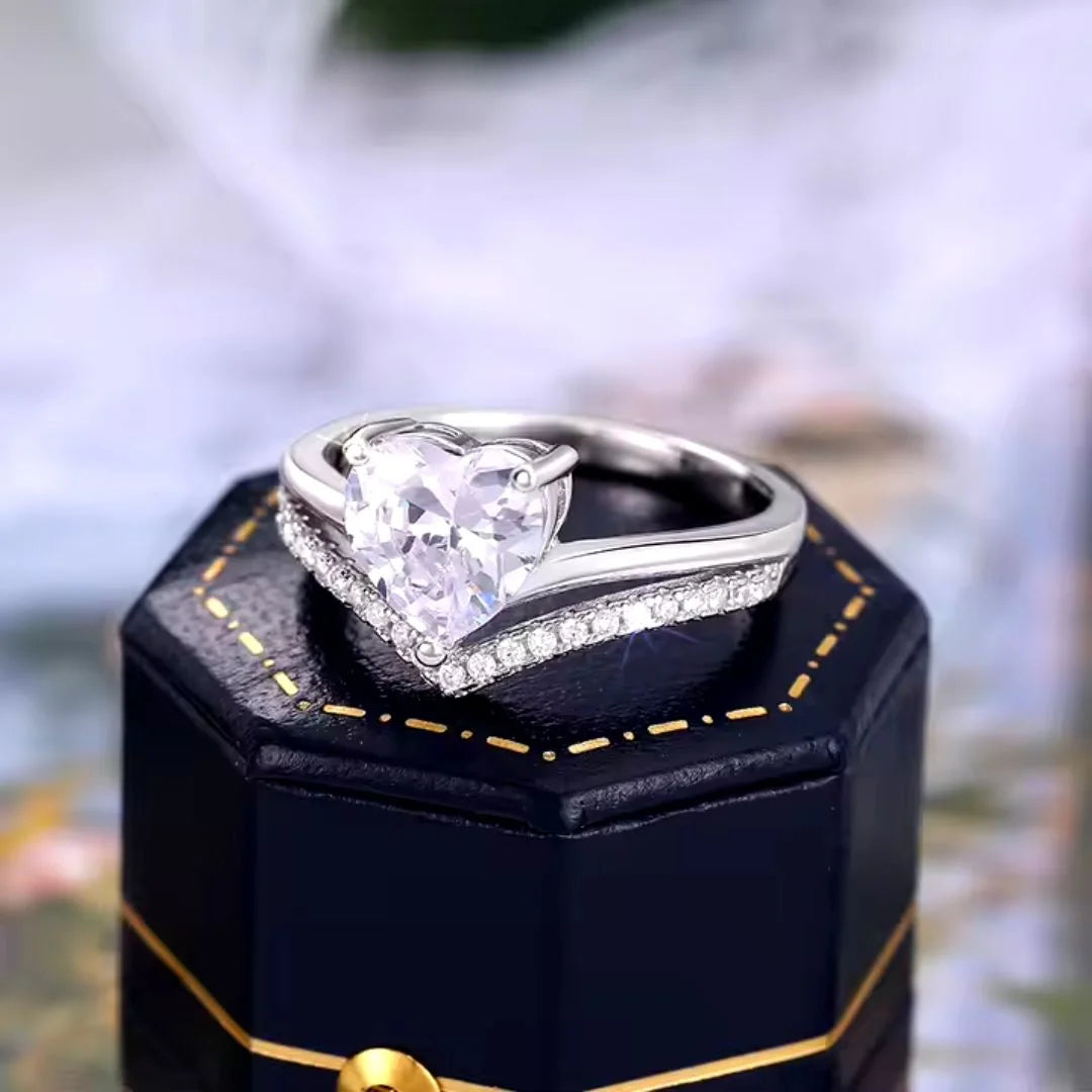 April Diamond Birthstone Stacking Ring