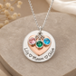Custom Mother's Birthstone Necklace | Names & Birthstones for Every Child