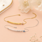 Personalized Birthstone Bar Bracelet | Engraved Name or Date