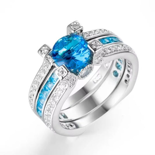 December Zircon Birthstone Ring