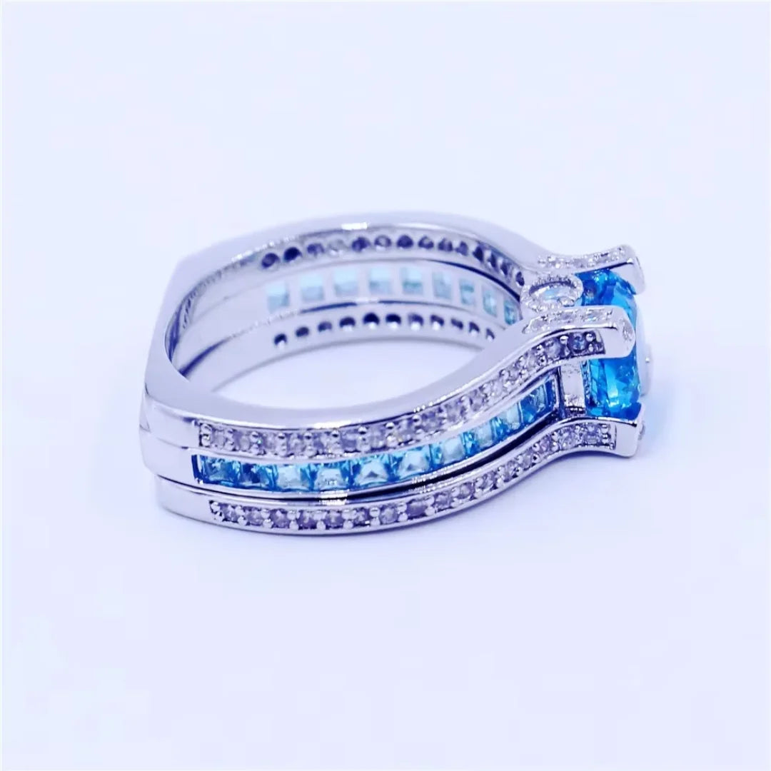 December Zircon Birthstone Ring