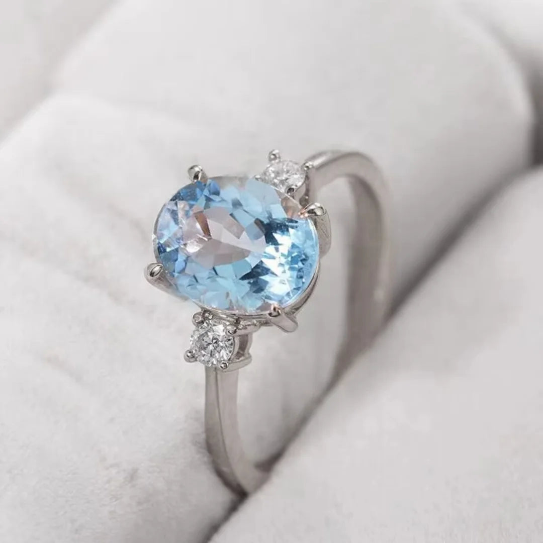 December Zircon Birthstone Ring