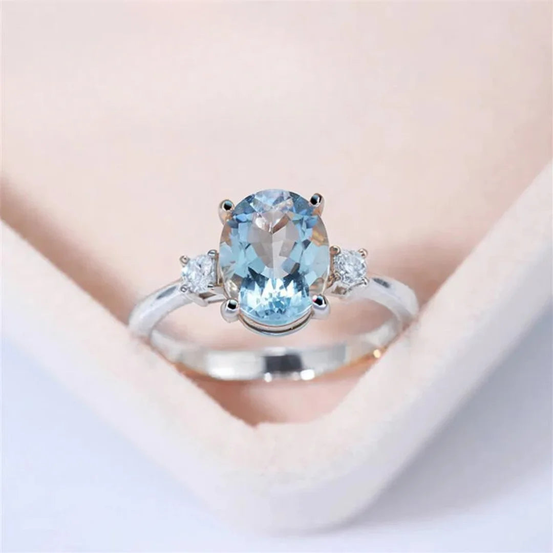 December Zircon Birthstone Ring