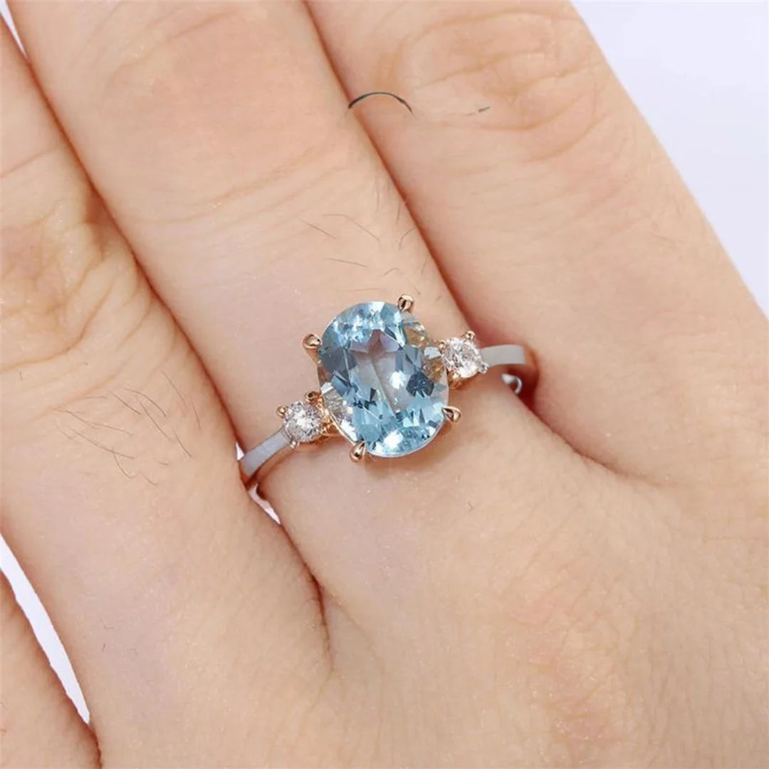 December Zircon Birthstone Ring