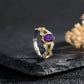February Amethyst Birthstone Ring