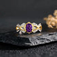 February Amethyst Birthstone Ring