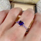 February Amethyst Birthstone Ring