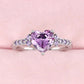 February Amethyst Birthstone Ring