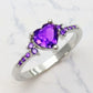 February Amethyst Birthstone Ring