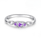 February Amethyst Birthstone Ring