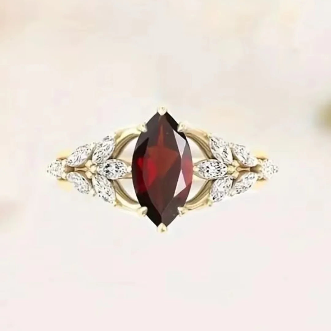 Timeless Garnet Ring