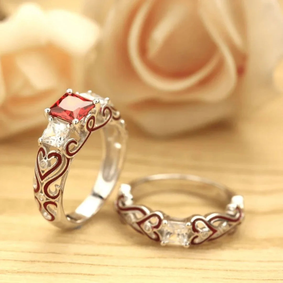 Garnet Stacking Ring