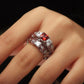 Garnet Stacking Ring