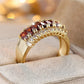 Pure Elegance July Ruby Birthstone Ring