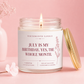 July Birthday Candle | Hand-Poured Birth Month Soy Candle