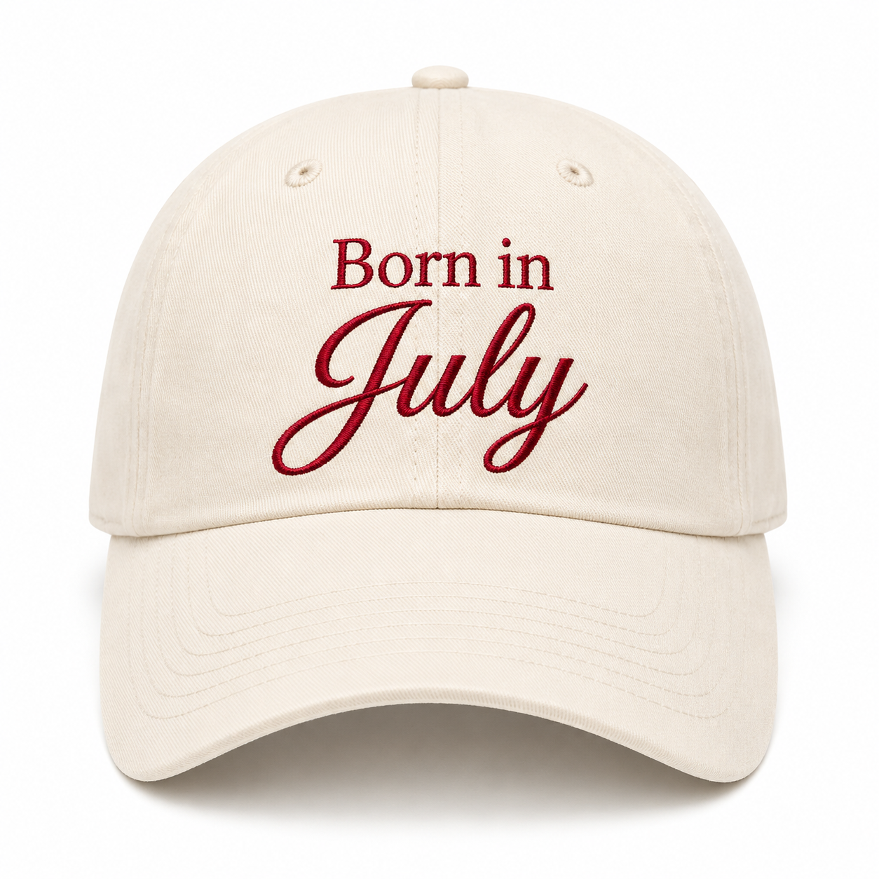 July Birthday Embroidered Hat | Born in July Cap