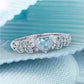 March Aquamarine Birthstone Ring