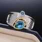 March Aquamarine Birthstone Ring