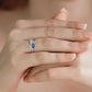 March Aquamarine Birthstone Ring