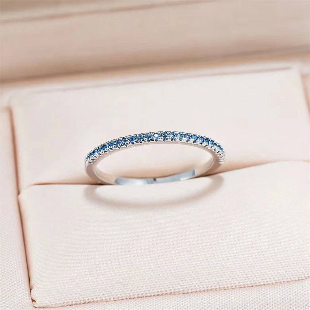 March Aquamarine Birthstone Ring