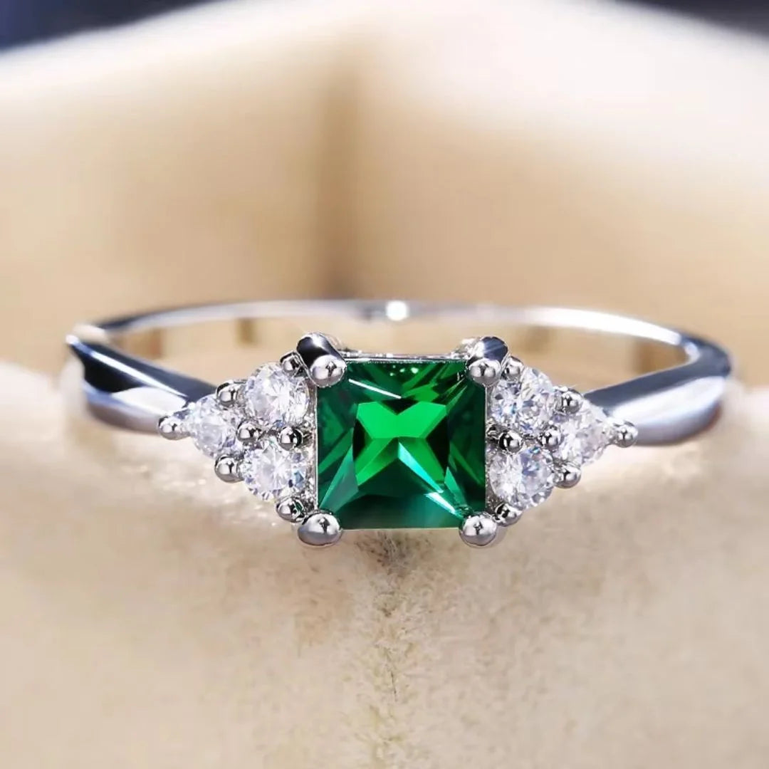 May Emerald Birthstone Ring