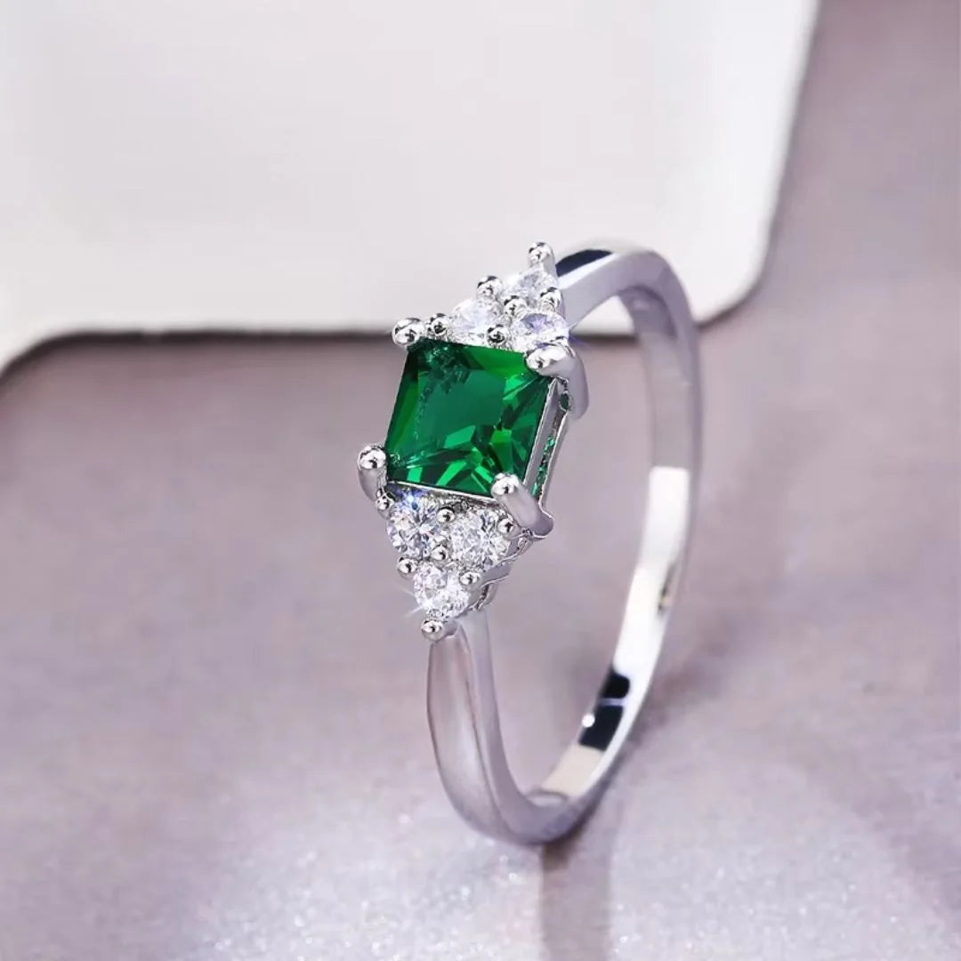 May Emerald Birthstone Ring