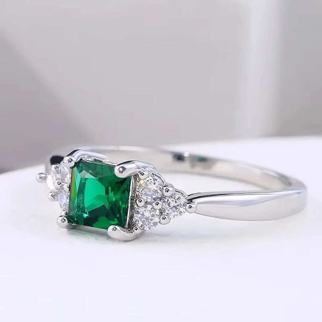 May Emerald Birthstone Ring