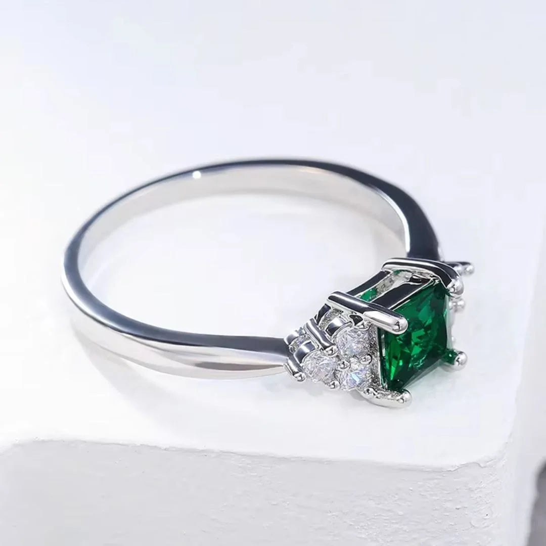 May Emerald Birthstone Ring
