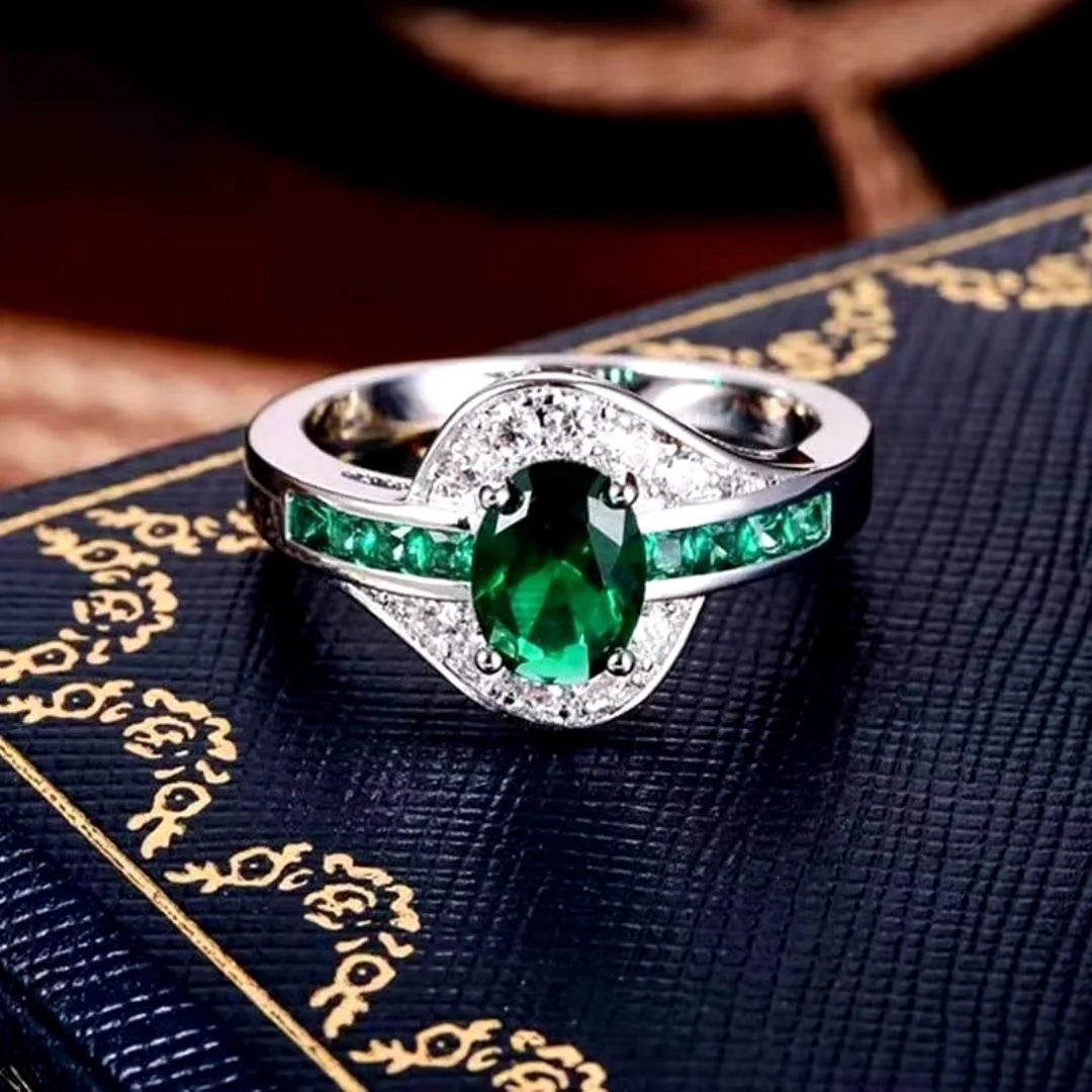 May Emerald Birthstone Ring