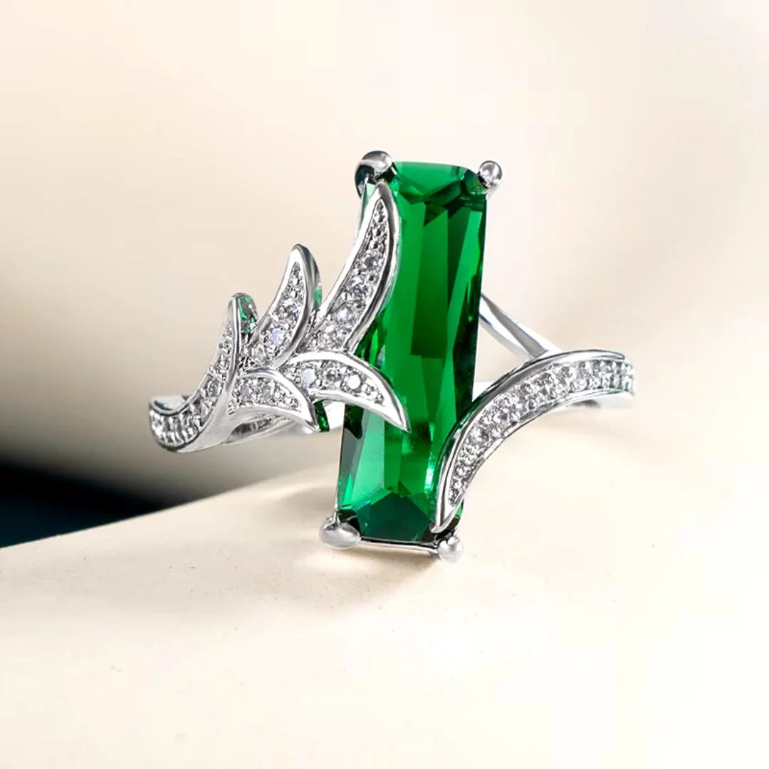 May Emerald Birthstone Ring