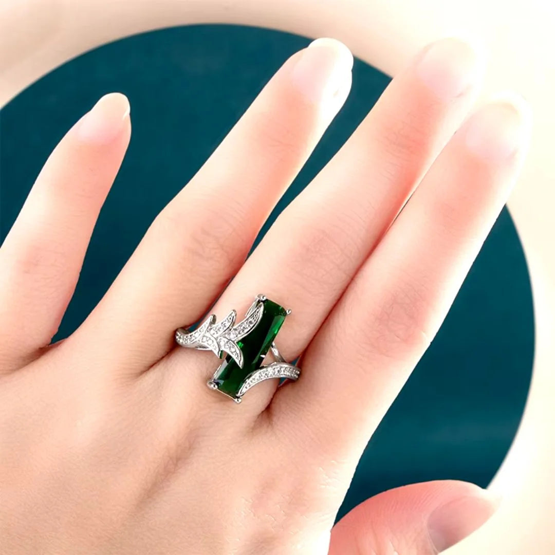 May Emerald Birthstone Ring