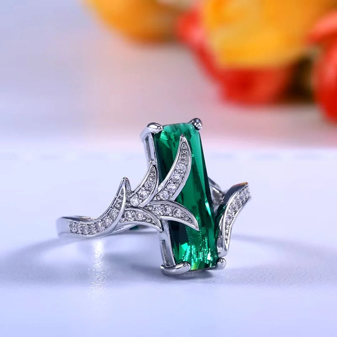 May Emerald Birthstone Ring