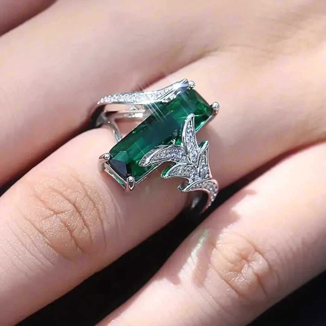 May Emerald Birthstone Ring