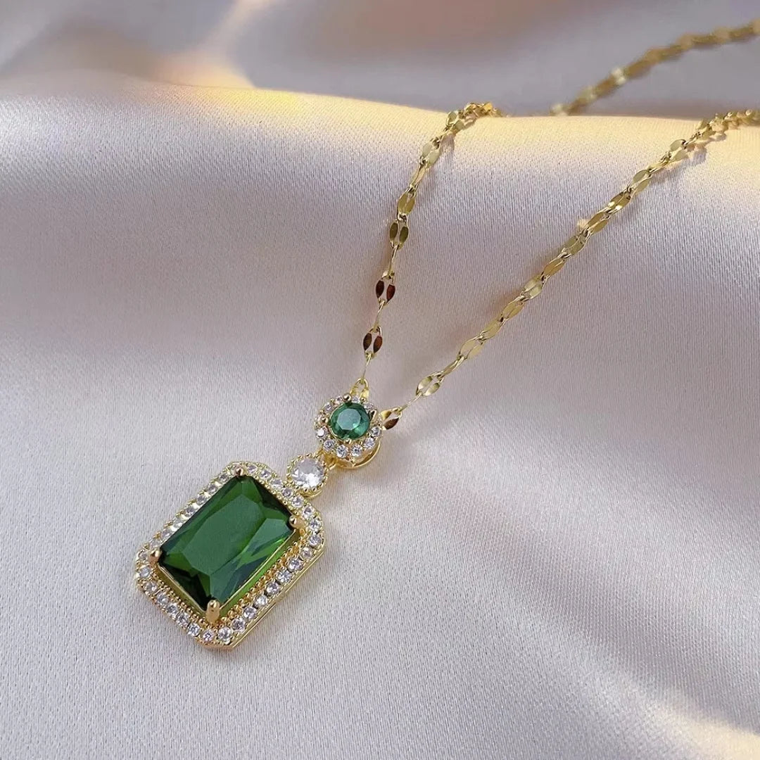 May Emerald Birthstone Jewelry Set