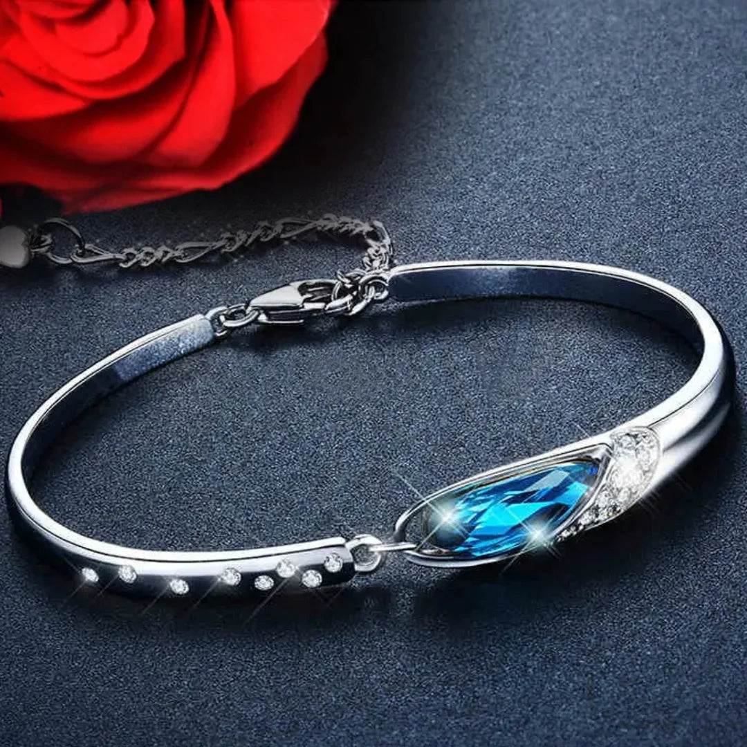 March Aquamarine Birthstone Bracelet