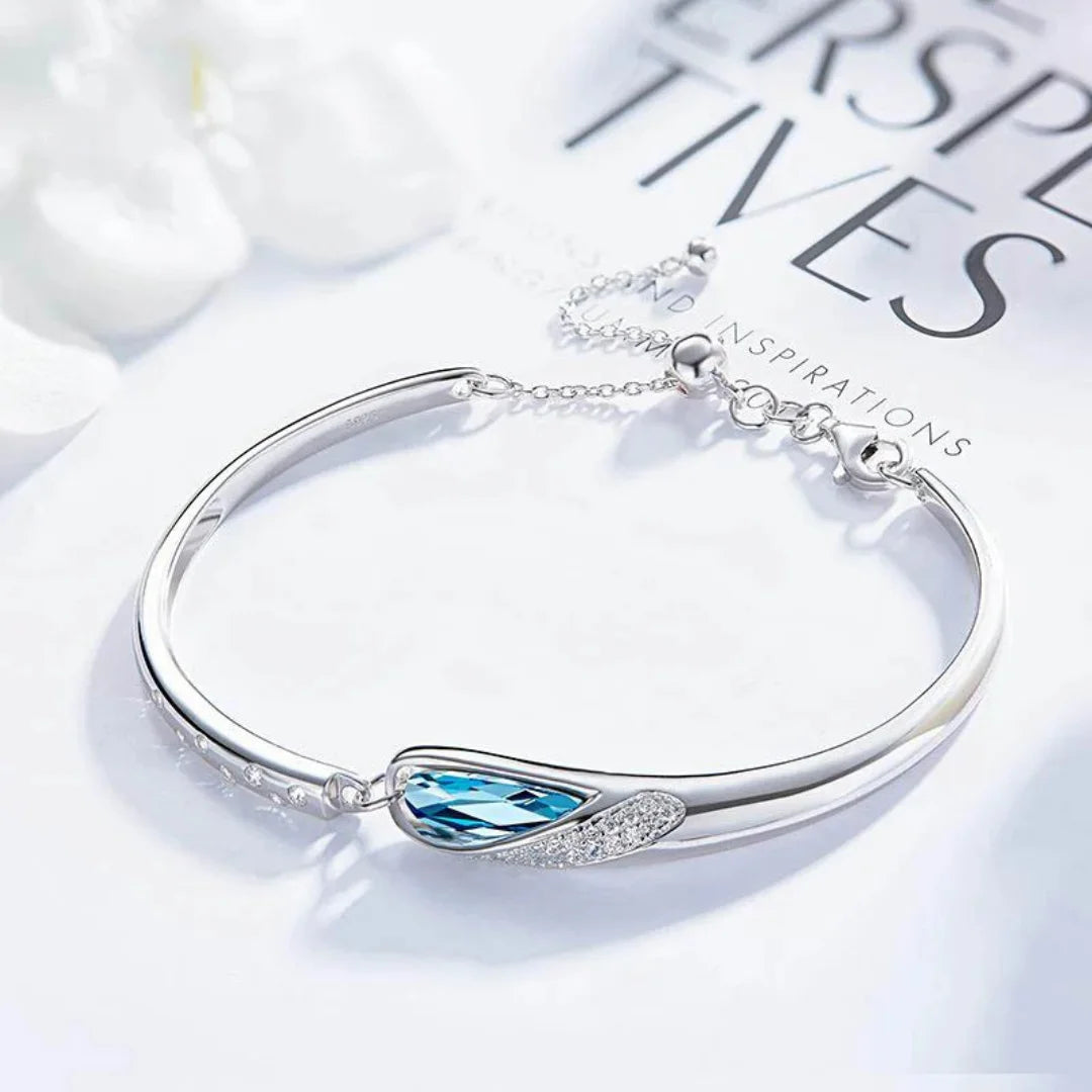 March Aquamarine Birthstone Bracelet