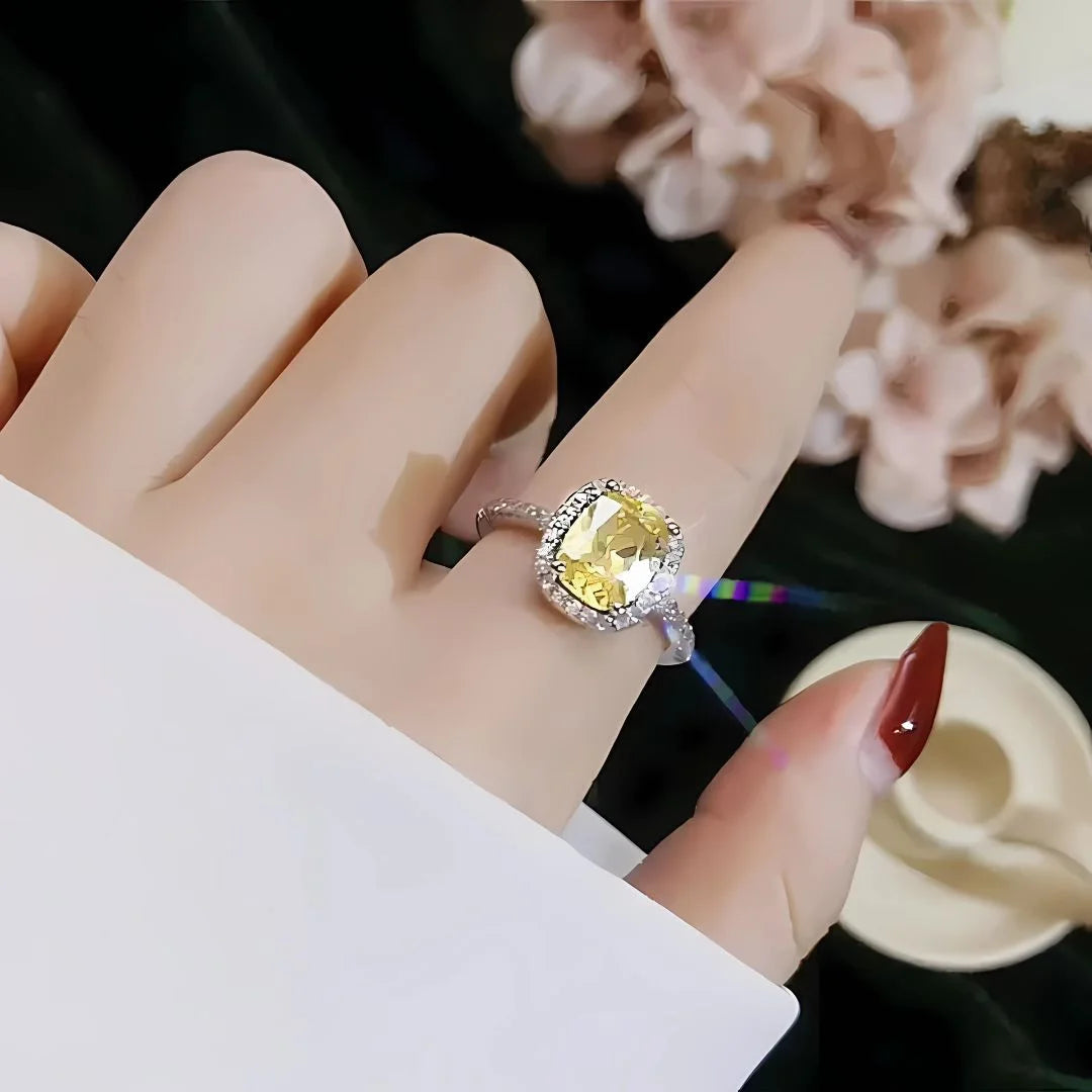 November Citrine Birthstone Ring