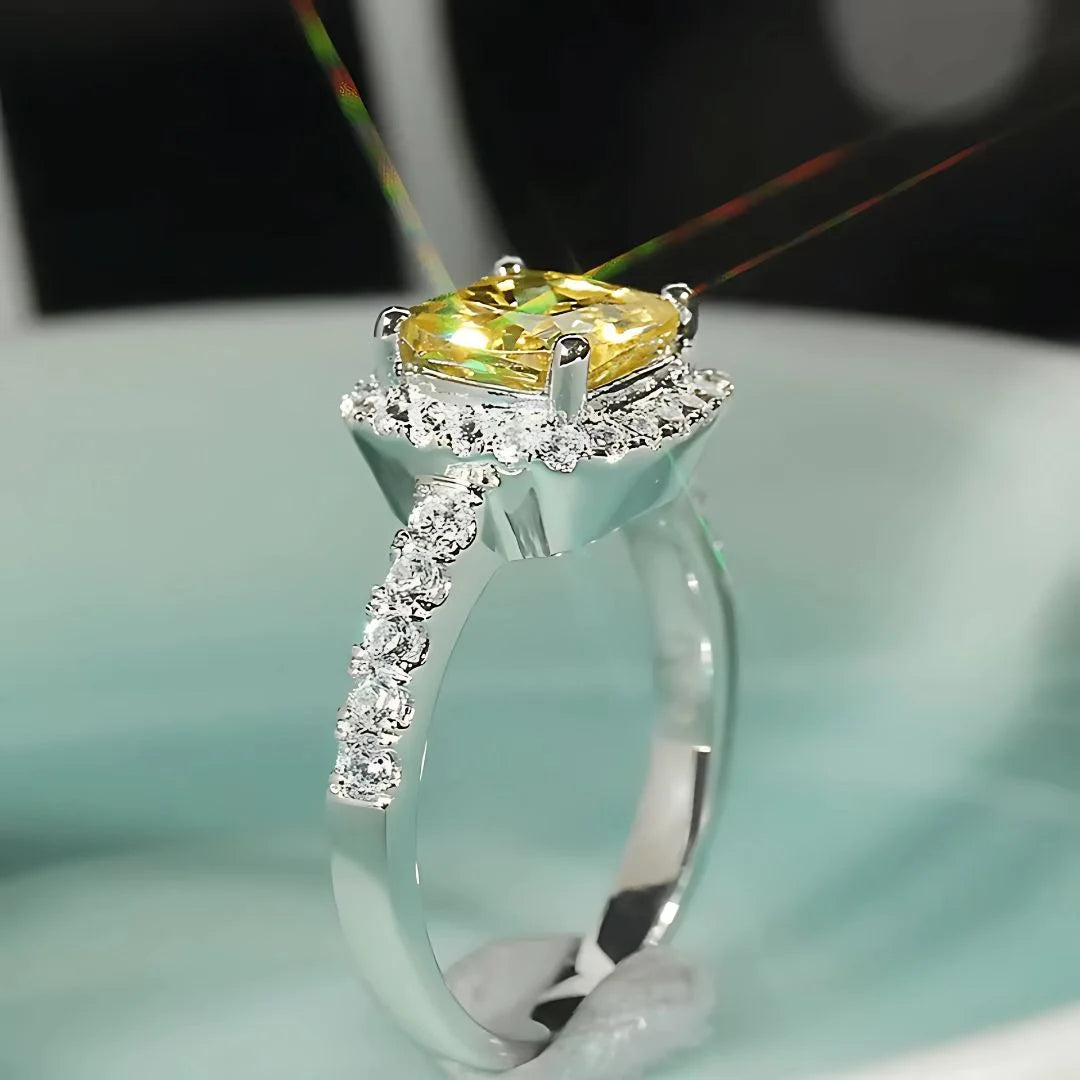 November Citrine Birthstone Ring