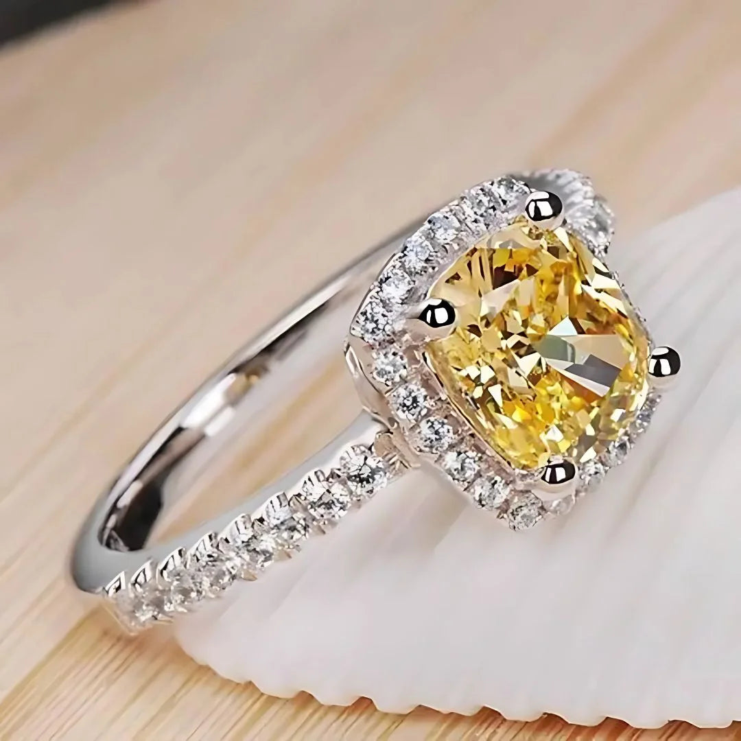 November Citrine Birthstone Ring