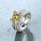 November Citrine Birthstone Ring