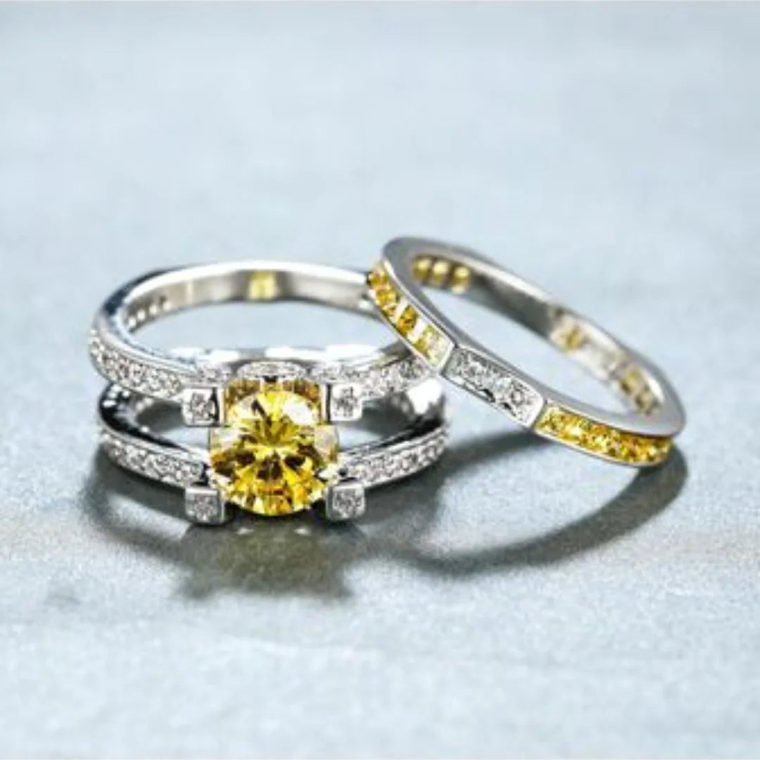 November Citrine Birthstone Ring