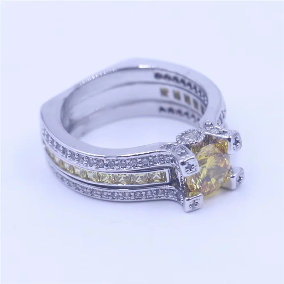 November Citrine Birthstone Ring