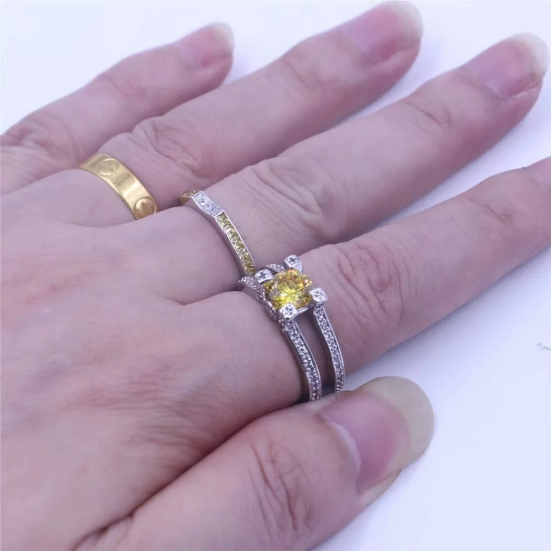 November Citrine Birthstone Ring